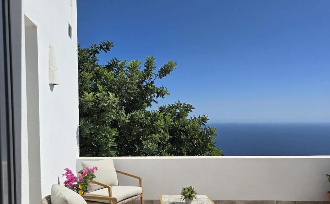 Roof terrace overlooking the Mediterranean